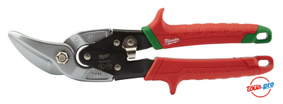 Ножницы изогнутые для резки металла Milwaukee правый рез 48224522