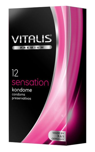 Презервативы VITALIS PREMIUM sensation с пупырышками и кольцами - 12 шт. Производитель: R&S GmbH, Германия