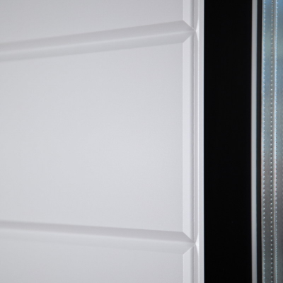 Стальная дверь   Снегирь с окном (терморазрыв 3к). Заказная модель.