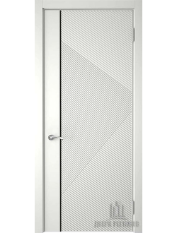 Межкомнатная Дверь ДР Графика 8 эмалекс белый