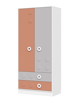 Шкаф 2-х створчатый с 2-мя ящиками Турбо ШК-02