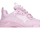 Balenciaga Triple S Sneaker Allover Logo Pink женские