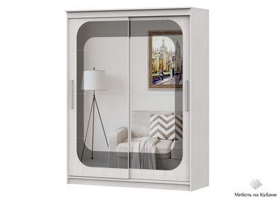 Шкаф-купе №19 (1,7 м) Инфинити Ясень анкор светлый