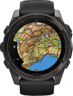 Часы Garmin Fenix 8 -51mm Sapphire Titan DLC 010-02905-63