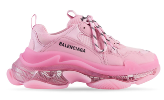 Balenciaga Triple S розовые с прозрачной подошвой