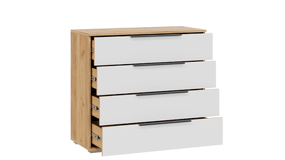 Спальня ДЖОЛИ - Комод Дуб Крафт Золотой/Белый матовый