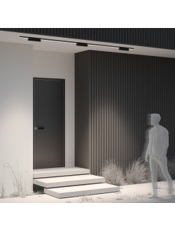 Уличный трековый светильник Points Elasity IP 3000К 20Вт 45° черный, O-TR01-3-S-20WB3K, Maytoni