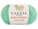 Мята арт.3425 Baby cotton 50 гр 165 м 50% хлопок 50% акрил