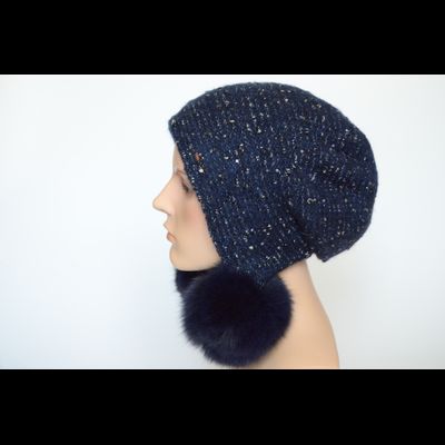 sinyaya-melanzhevaya-shapka-ushanka-s-pomponami-vizio-italiya