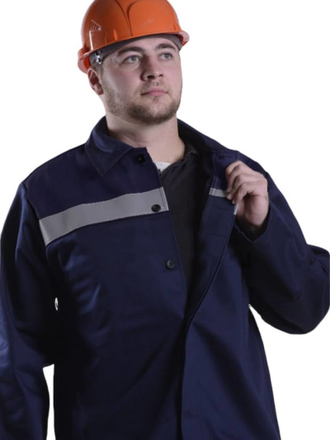 Костюм сварщика Мадейра-СОП 1 кл.защиты (тк.Хлопок-ОП,320) брюки, т.синий