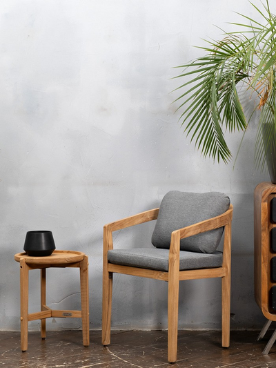 Кресло обеденное из тика Vento