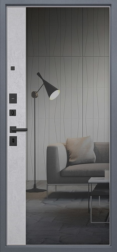 Стальная дверь    Беркут с зеркалом