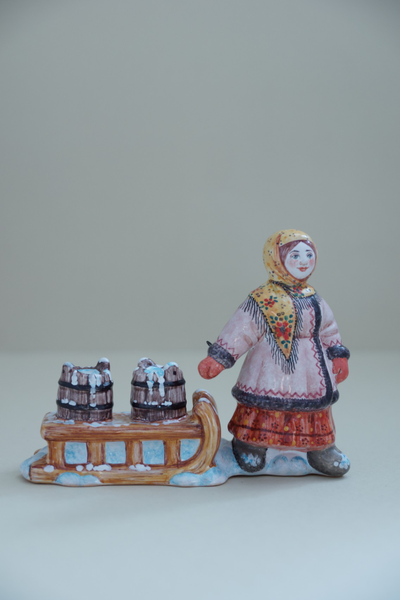 Крестьянка с санками