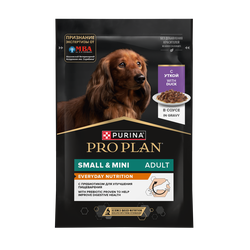 Pro Plan (Про План) Small&Mini влажный корм для взрослых собак мелких пород, Утка в соусе 85 г