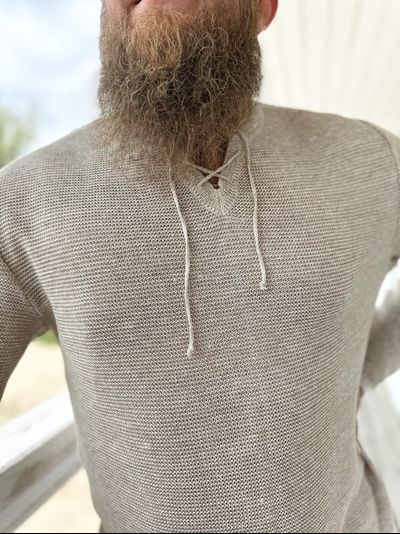 &quot;Кольчужка&quot; из вязаного льна