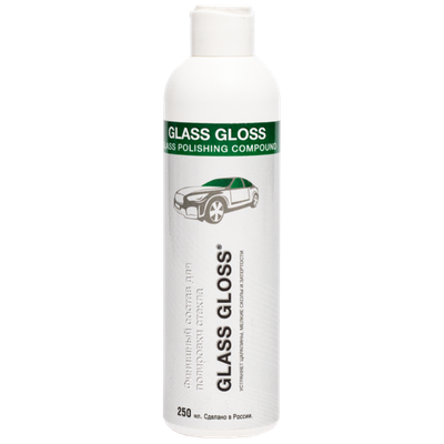 GLASS GLOSS Финишная полировальная паста для стекол (зеленая), 250 мл