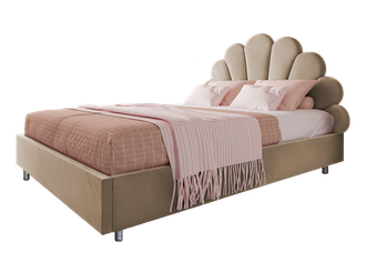 Кровать "Ксю" бежевого цвета