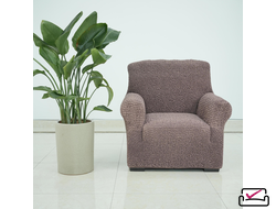 Чехол на кресло Микрофибра Марсала. Защита мягкой мебели от животных.