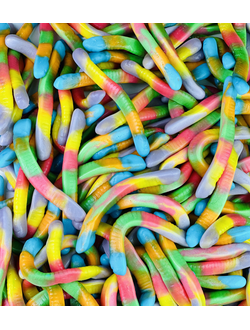 Жевательный мармелад Черви цветные