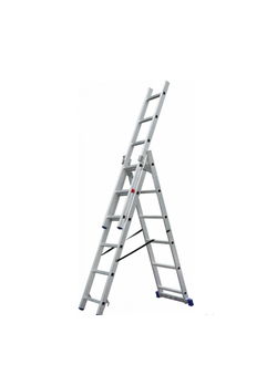 Лестница SMARTY SN011-312 алюминиевая трёхсекционная 12 ступеней