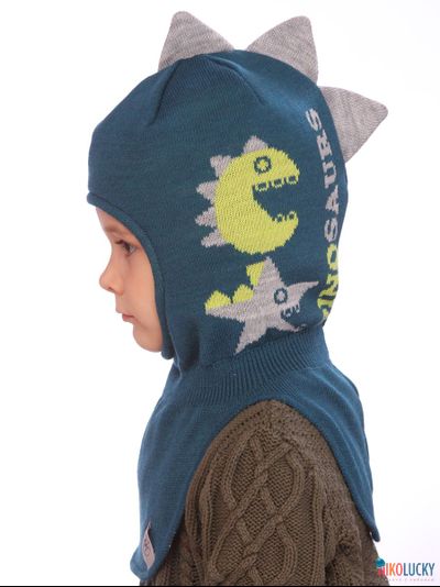 Шапка-шлем  21101-04, цвет сине-морской,серый, р. 48-50