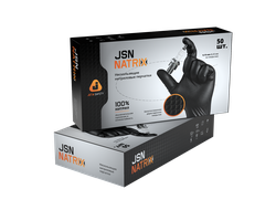 Ультрапрочные нитриловые перчатки с текстурой JETA SAFETY 050NATRIX-BL (50 шт.)