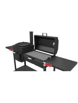 Крышка-Гриль для печь-мангала Искандер 400 (с решеткой из чугуна) - на печь-мангале