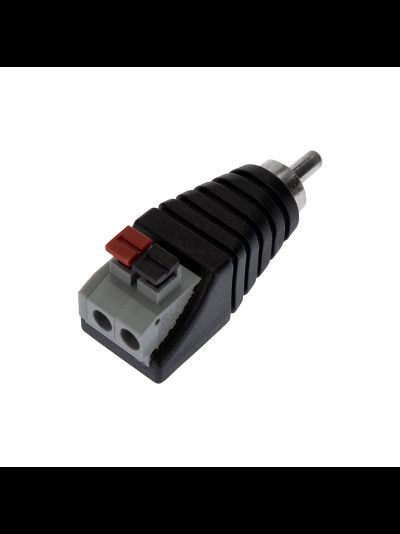 Разъем штекер RCA с быстрозажимной колодкой  (папа)