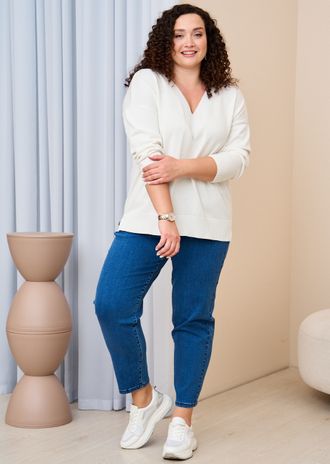 Комфортные женские джинсы &quot;ПАУЭР&quot; арт. 923111 (цвет синий) Размеры 50-66