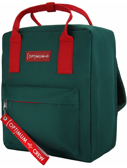Рюкзак Сумка Чемодан ручная кладь 36x30x27 Optimum Pobeda RL, зеленый