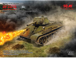 Сборная модель: (ICM 35354) Советский огнеметный танк ОТ-34/76