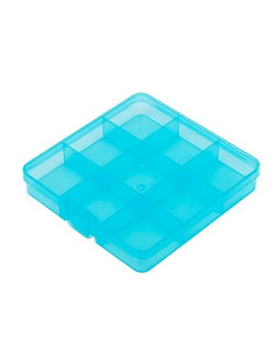 Органайзер для бисера 9 ячеек, прозрачный