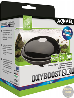 Компрессор AQUAEL OXYBOOST 200 plus двухканальный