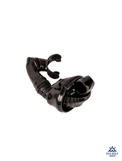 Трубка для дайвинга Aquateam Ultra Soft black с клапаном