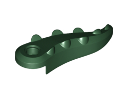 Alligator / Crocodile Tail with Hole, Dark Green (18906 / 6103387)
