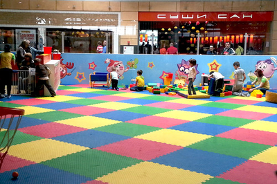 Мягкий пол для детской игровой комнаты 1x1м.