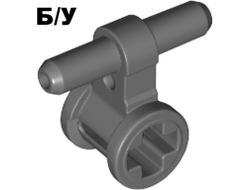 ! Б/У - Pneumatic Hose Connector with Axle Connector, Dark Bluish Gray (99021 / 6020189 / 6265669) - Б/У