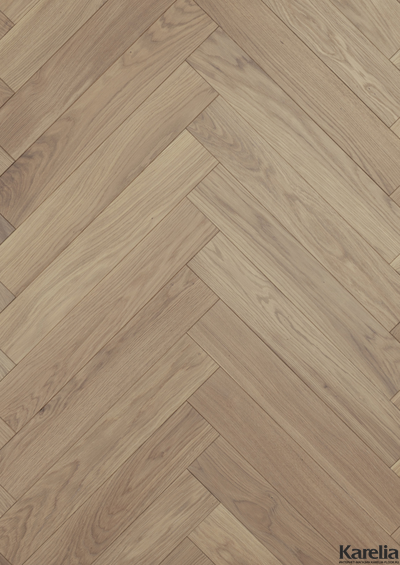 Паркетная доска Karelia Herringbone Дуб Taupe HB
