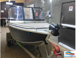 ТЕНТ НА ЛОДКУ ТРИЕРА 390 (роульс и якорь)