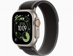 Apple Watch Ultra 3 из титана Natural - 49 мм - Trail Loop - Black Charcoal