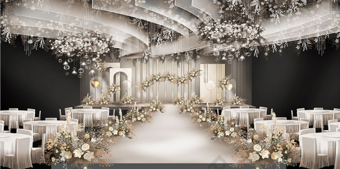 Оформление свадьбы - сдержанно и невероятно красиво - Артмикс Декор