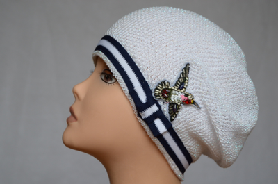 Vizio 6312 итальянский летний женский берет белый