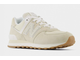 New Balance 574 Бежевые (Экозамша) сбоку