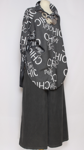 РУБАШКА "CHIC " бежевая, жёлтая,чёрная, графит до р.56