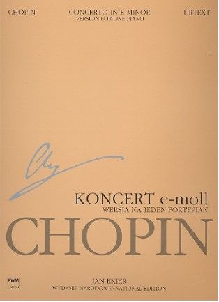Chopin, Frédéric. Concerto in e minor op.11 for piano and orchestra (version for 1 piano). National Edition vol.13 A 13a