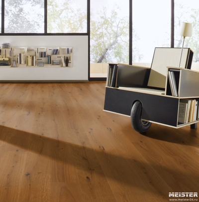 Паркетная доска Meister Дуб Витал Конигстальм 8837 в интерьере
