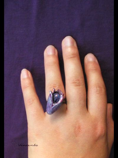 Волшебное кольцо с феей "Ночная Фея (Фея Цветов)" из коллекции необычных украшений Винсенто