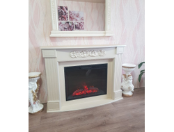 Угловой камин электрический Венеция WT с очагом Sparta 25.5 LED