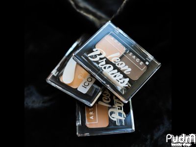 ART-VISAGE Двойные тени для бровей "ICON BROWS" с кисточкой и пинцетом | Арт Визаж