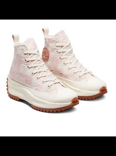 Кеды Converse Run Star Hike Platform Crafted Jacquard на платформе розовые высокие
